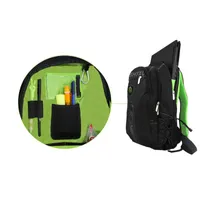 MOCHILA KEEP OUT BK7GXL NEGRA VERDE 17"