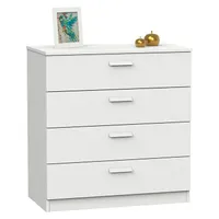 MUEBLES PITARCH 1073 Cómoda, Blanco, 78 x 74 x 40 cm