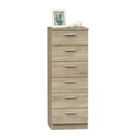 MUEBLES PITARCH Tibet Sifonier Básico de Seis Cajones, Guías Metálicas, 110 x 40 x 40 cm(Alto x Ancho x Profundo), Color Blanco